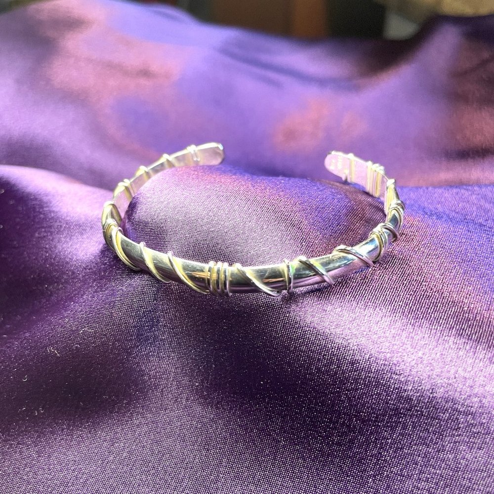 Handcrafted silver bracelet, small